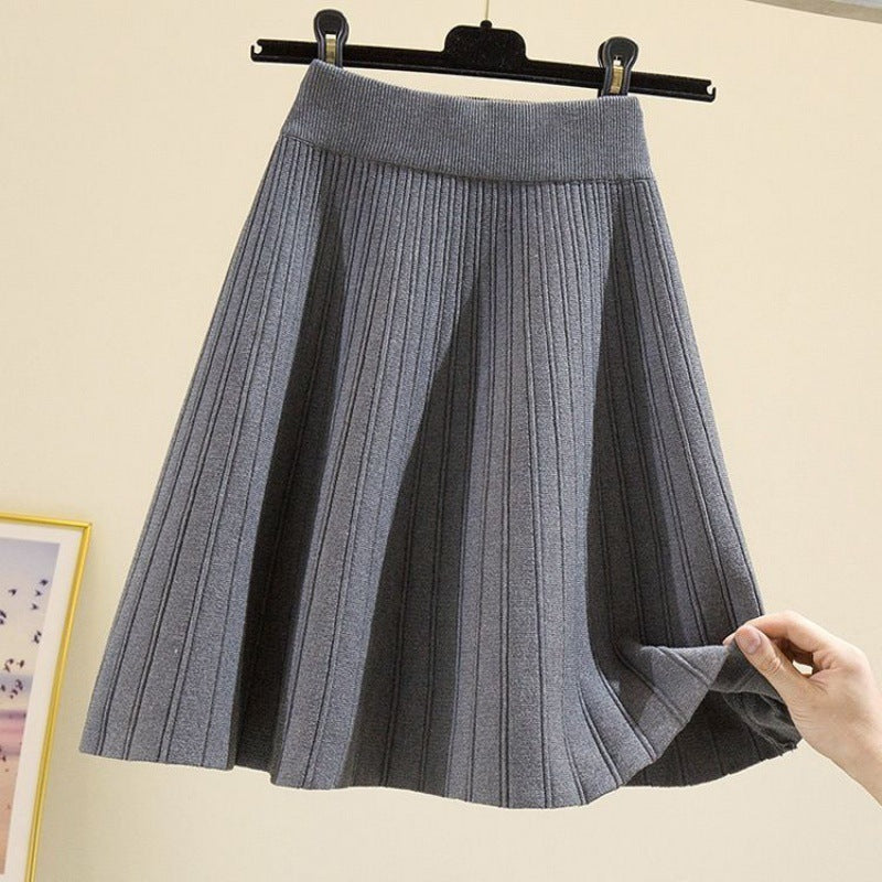 Vivant Knitted Skirt - Brown