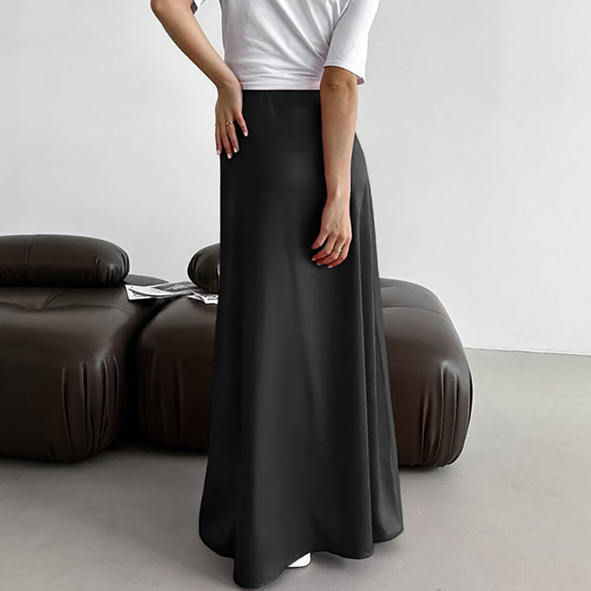 Maison Vivant Versatile Simple And Slim Fitting Long Skirt