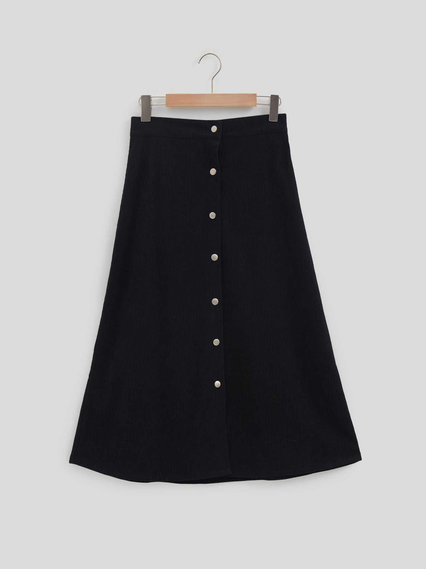 Emery Corduroy Long Button Skirt