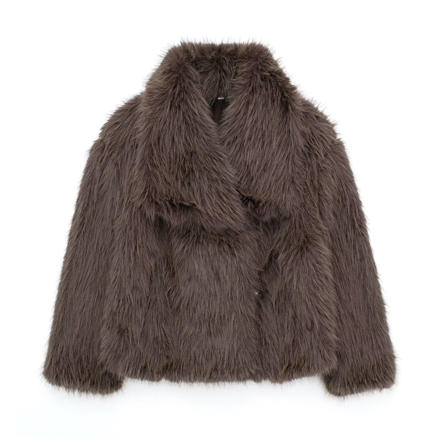 Maison Vivant Winter Plush Coat Lapel