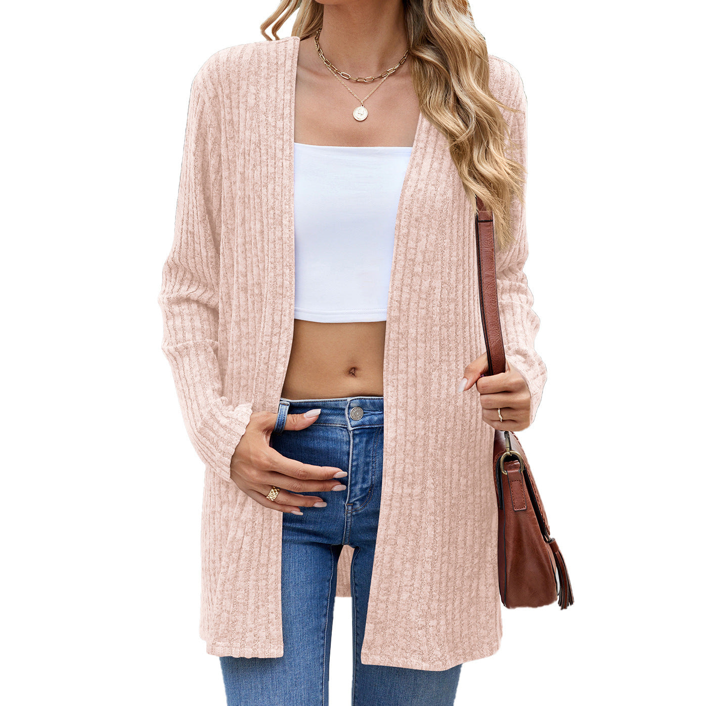 Long Sleeve Loose Sunken Cardigan (9 color options)