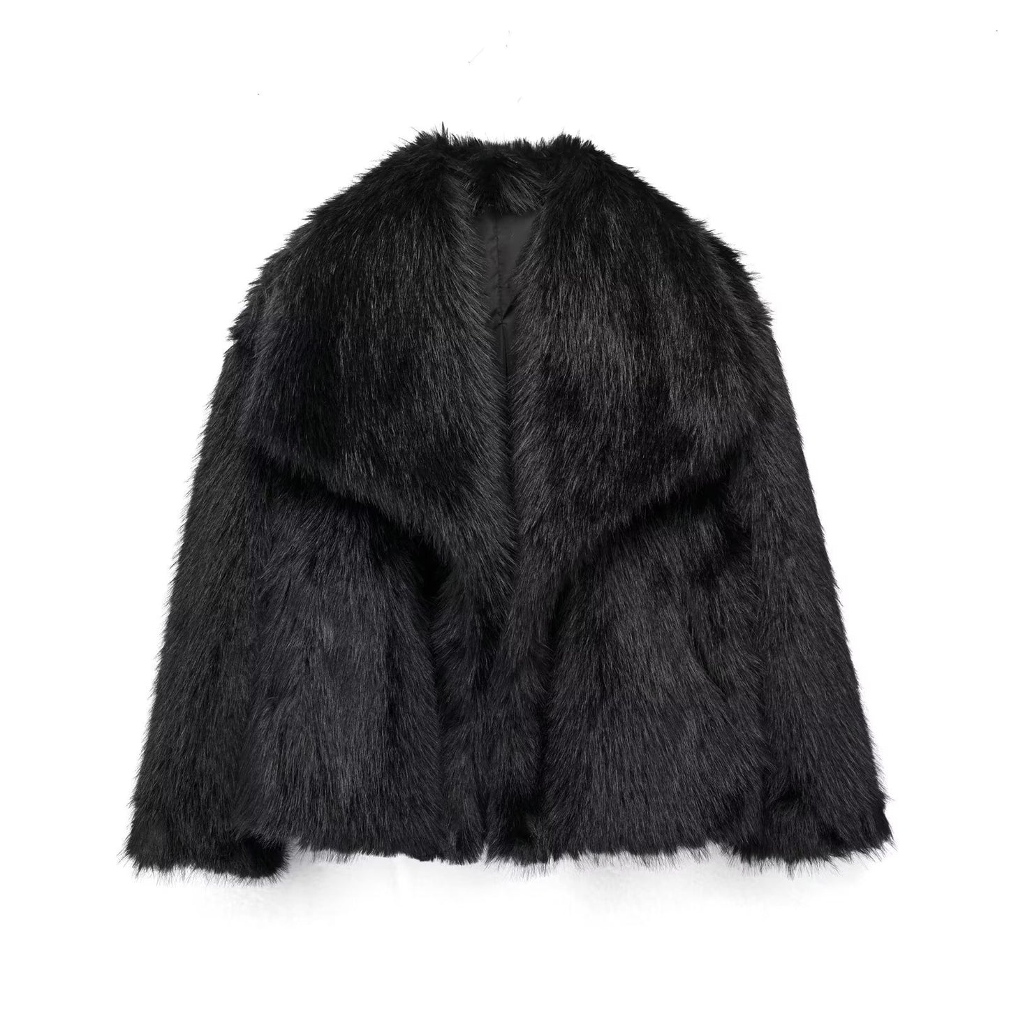 Maison Vivant Winter Plush Coat Lapel