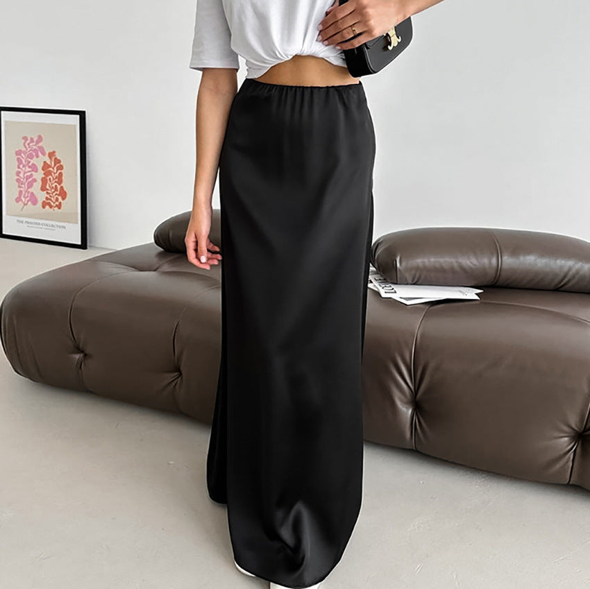 Maison Vivant Versatile Simple And Slim Fitting Long Skirt