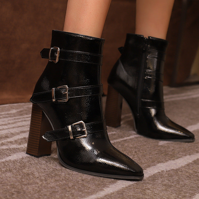 Harper Belt Buckle Booties