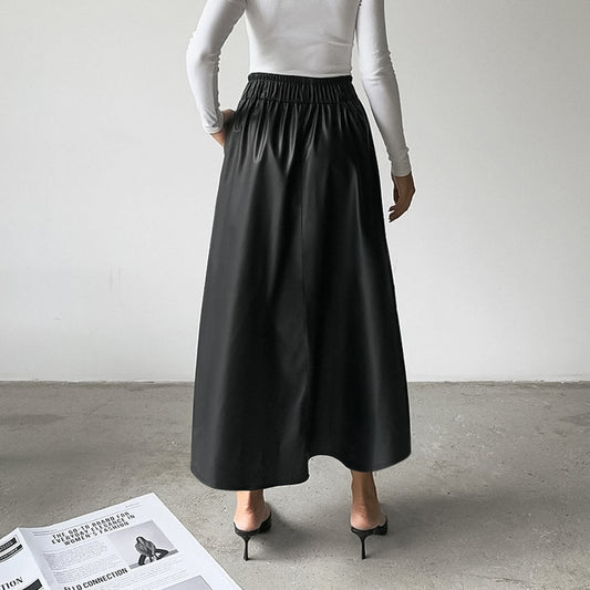 La Jupe Cuir Leather Skirt