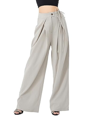 Celeste High Waist Drawstring Wide-leg Casual Pants