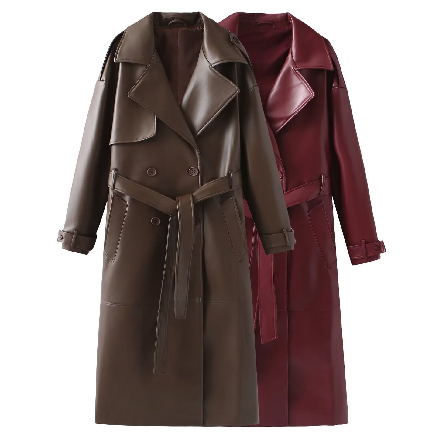 Maison Vivant Leather Trench Coat