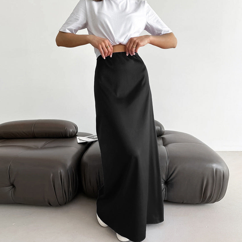 Maison Vivant Versatile Simple And Slim Fitting Long Skirt