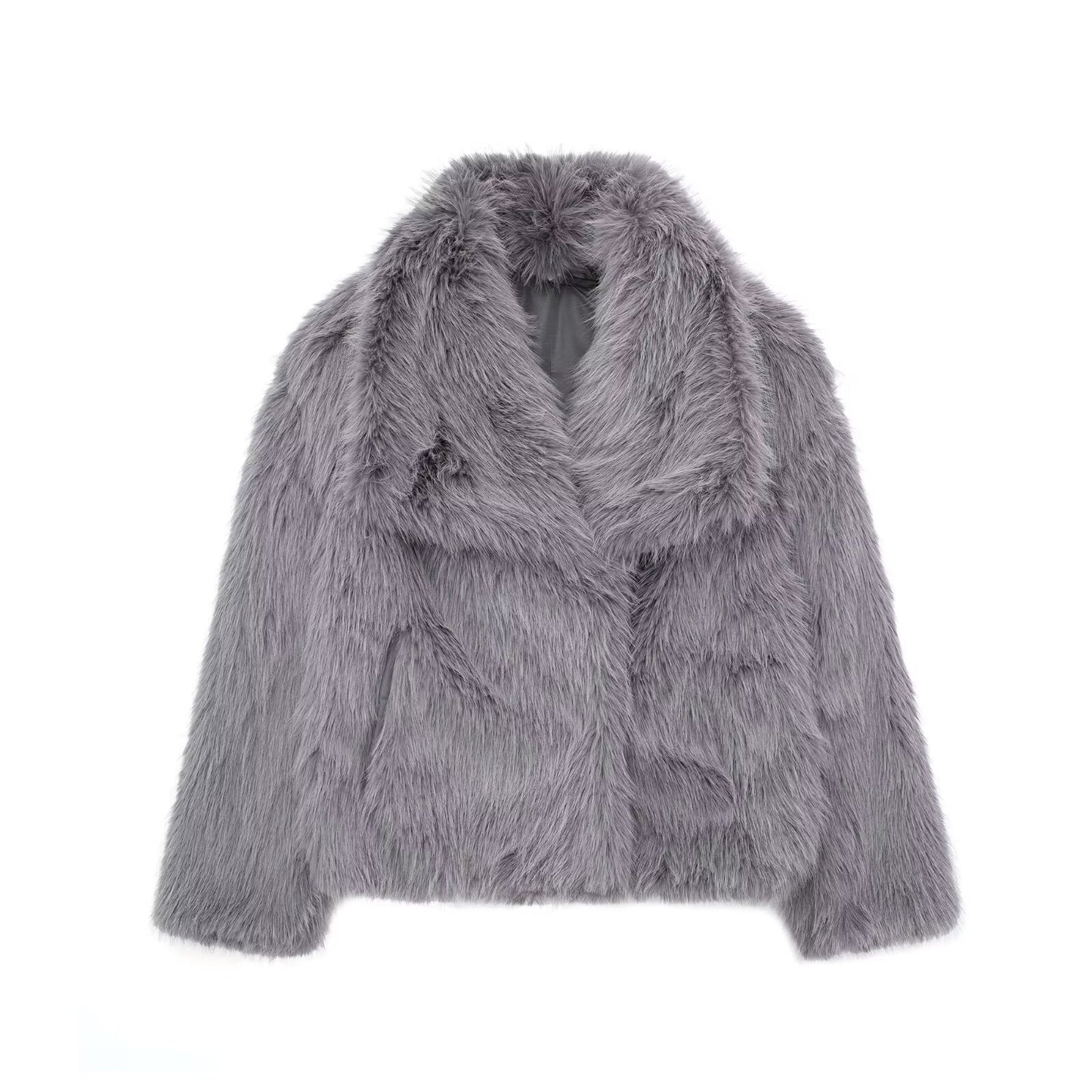 Maison Vivant Winter Plush Coat Lapel