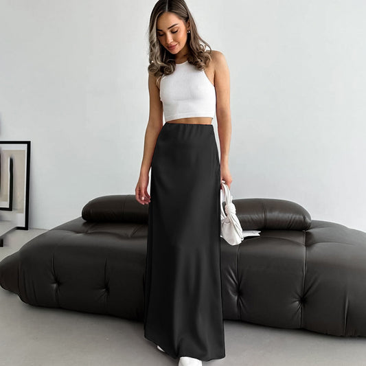 Maison Vivant Versatile Simple And Slim Fitting Long Skirt